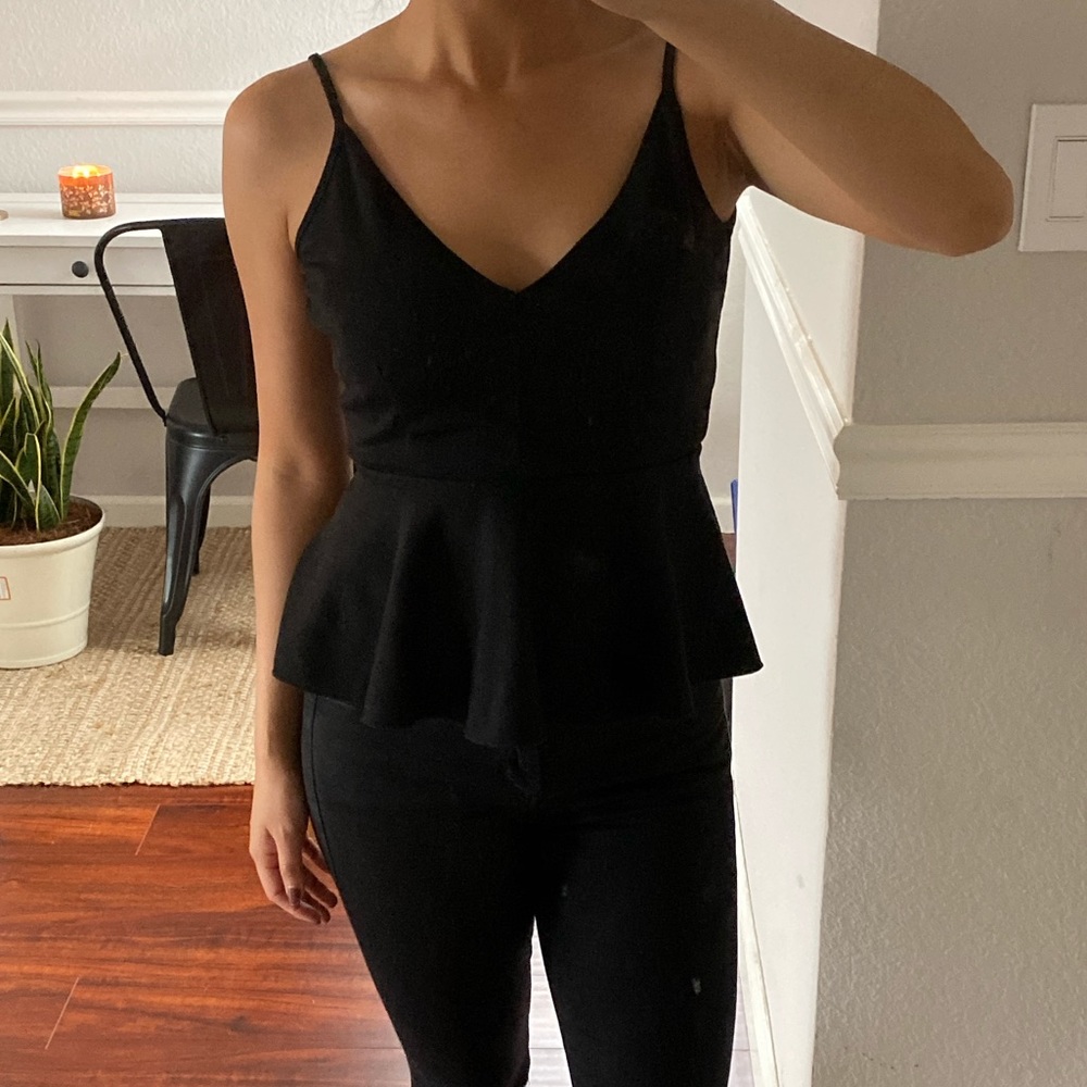 Black Peplum Too